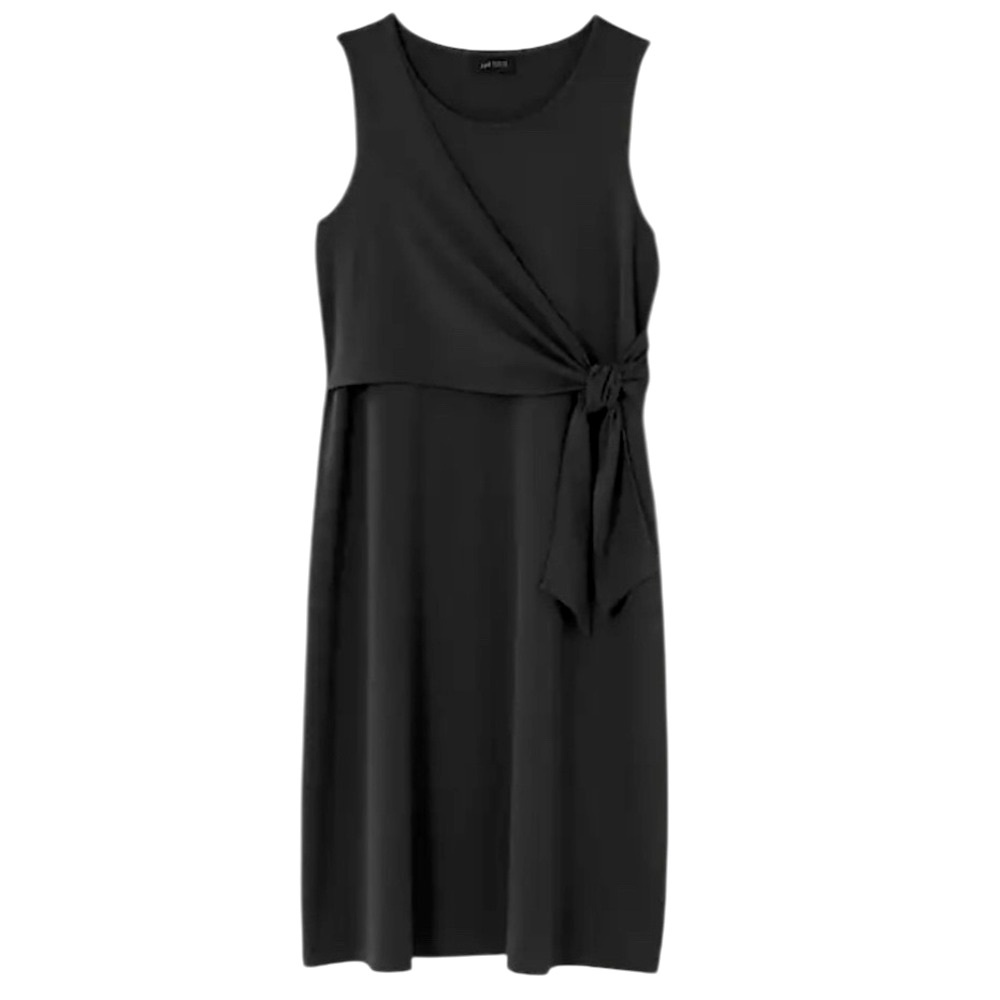 NEW J. Jill Wearever Tie-Waist Soft Jersey Dress Black Sz 4X NWT - Picture 5 of 13
